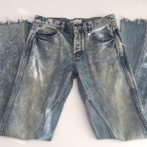 Free People Striped Panel Flare Jean // Size 25W